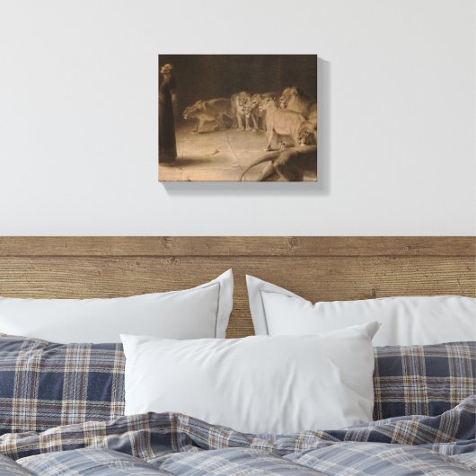 Daniel's Answer to the King by Briton Riviere Canvas Afdruk (Insitu (Slaapkamer))