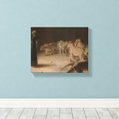 Daniel's Answer to the King by Briton Riviere Canvas Afdruk (Insitu (Houten vloer))