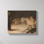 Daniel's Answer to the King by Briton Riviere Canvas Afdruk (Voorkant)