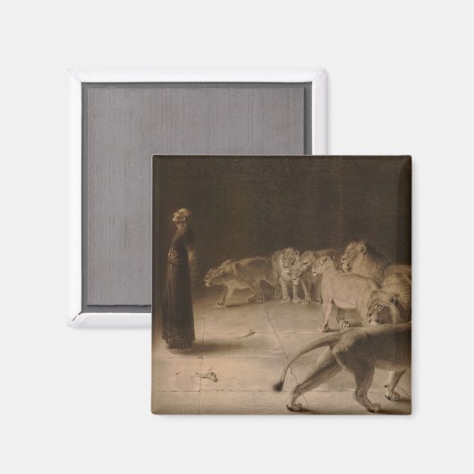 Daniel's Answer to the King by Briton Riviere Magneet (Voorkant / Achterkant)