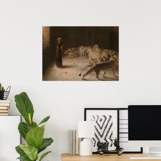 Daniel's Answer to the King by Briton Riviere Poster (Thuiskantoor)