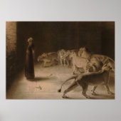 Daniel's Answer to the King by Briton Riviere Poster (Voorkant)
