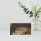 Daniel's Answer to the King by Briton Riviere Visitekaartje (Staand voorkant)