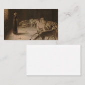 Daniel's Answer to the King by Briton Riviere Visitekaartje (Voorkant / Achterkant)