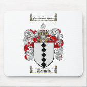 DANIELS FAMILIE CREST - DANIELS COAT WAPENS MUISMAT (Voorkant)