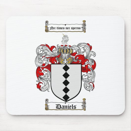 DANIELS FAMILIE CREST - DANIELS COAT WAPENS MUISMAT (Voorkant)