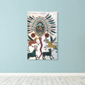 Daniel's visie op Vier Beasten en God Canvas Afdruk (Insitu (Houten vloer))