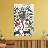 Daniel's visie op Vier Beasten en God Canvas Afdruk (Insitu (Woonkamer))