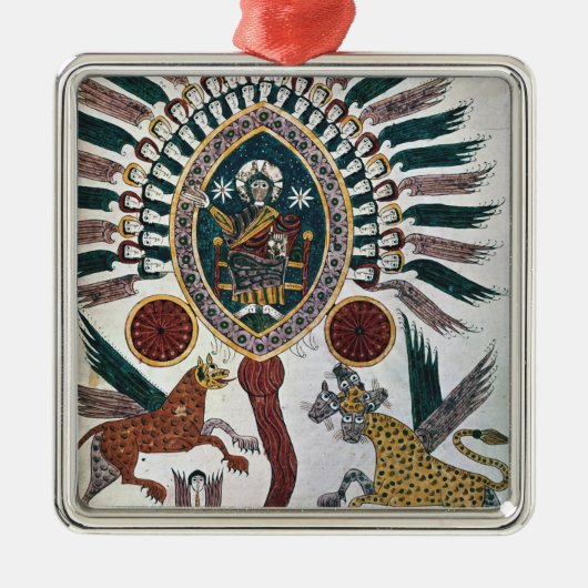 Daniel's visie op Vier Beasten en God Metalen Ornament (Voorkant)
