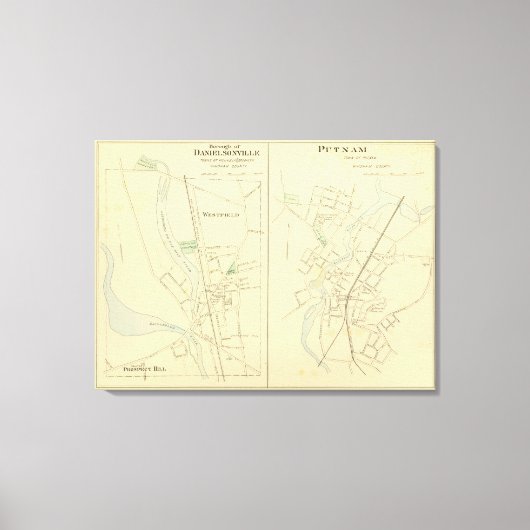 Danielsonville, Putnam Canvas Afdruk (Voorkant)