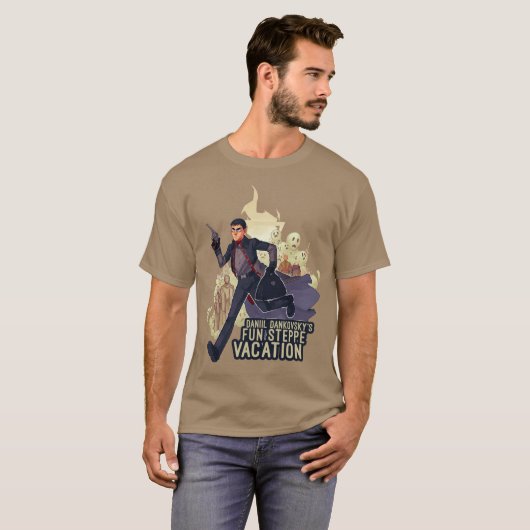 Daniil Dankovskys Fun Steppe Vacation Pathologic T-shirt (Voorkant volledig)