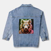 Danim jaceat leeuw ontgin denim jacket (Achterkant)