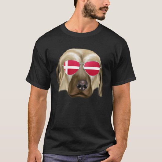 Danish Flag Anatolian Shepherd Dog Dog Denmark Poc T-shirt (Voorkant)