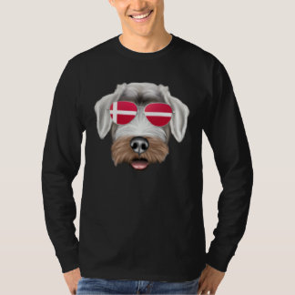 Danish Flag Chinese Shar Pei Dog Denmark Pocket T-shirt
