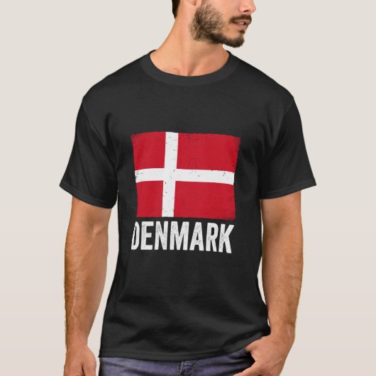 Danish Flag Denmark 1 T-shirt (Voorkant)