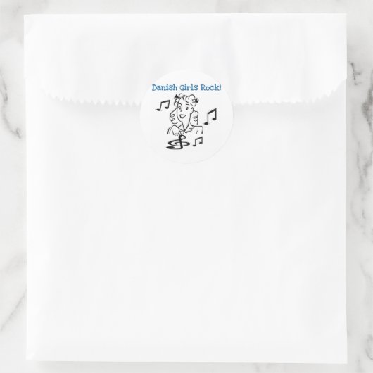 Danish Girls Rock Ronde Sticker (Tas)