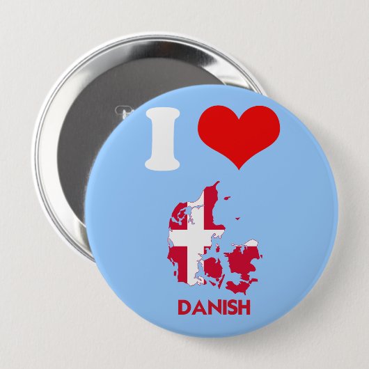 DANISH MAP RONDE BUTTON 4,0 CM (Voorkant /achterkant)