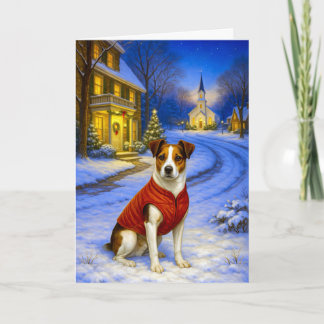 Danish-Swedish Farm Dog Holiday Card Feestdagen Kaart