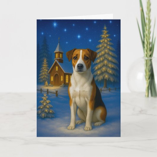 Danish-Swedish Farm Dog Holiday Card Feestdagen Kaart (Voorkant)