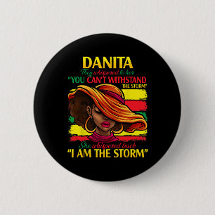 Danita Voornaam Familie Achternaam Black History M Ronde Button 5,7 Cm