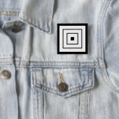Danjuro Ichikawa Vierkante Button 5,1 Cm (In situ)