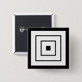 Danjuro Ichikawa Vierkante Button 5,1 Cm (Voorkant /achterkant)