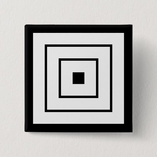 Danjuro Ichikawa Vierkante Button 5,1 Cm (Voorkant)