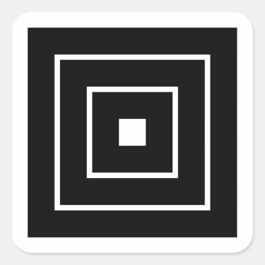 Danjuro Ichikawa vierkante sticker (Voorkant)