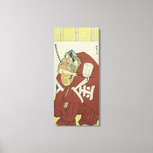 Danjuro in de rol van Sakatano Kintoki Canvas Afdruk (Voorkant)