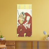Danjuro in de rol van Sakatano Kintoki Canvas Afdruk (Insitu (Woonkamer))