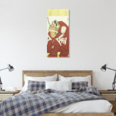 Danjuro in de rol van Sakatano Kintoki Canvas Afdruk (Insitu (Slaapkamer))