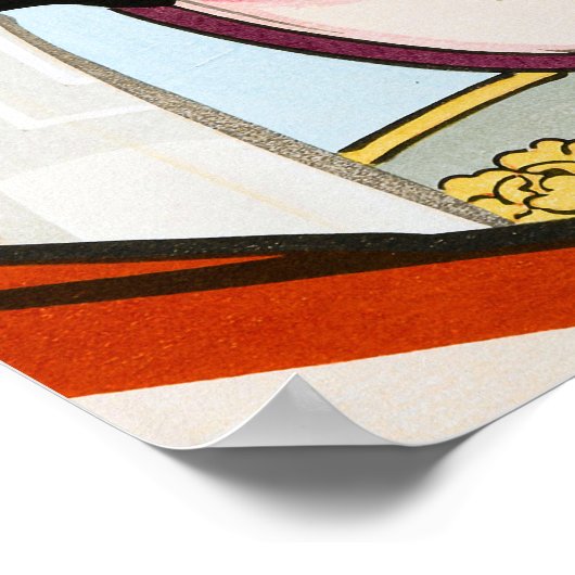 Danjuro in Shibaraku, de rol van Ueno Tadamasa Poster (Hoek)