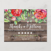 Dank A Million Aankoop Kaart Bedrijf Dankjewel (Voorkant)