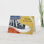 Dank aan basketbalcoach bedankkaart (Voorkant)