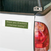 Dank aan de boer-bumpersticker bumpersticker (Op Truck)