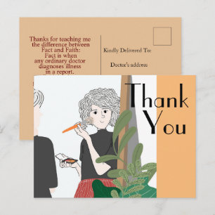 Dank aan de dokter briefkaart