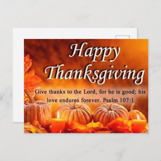 Dank aan de Heer Briefkaart (Voorkant / Achterkant)