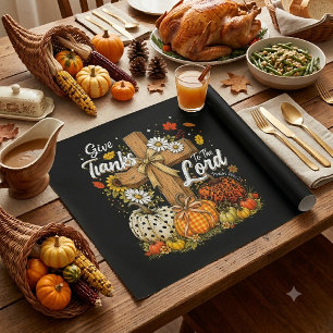 Dank aan de Heer Herfstseizoen Cadeaupapier