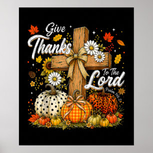 Dank aan de Heer Herfstseizoen Poster