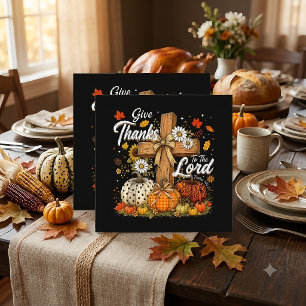 Dank aan de Heer Herfstseizoen Vierkante Visitekaartje