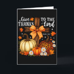 Dank Aan De Heer Kruis Pompoenen Boog Herfst  Kaart<br><div class="desc">Dank Aan De Heer Kruis Pompoenen Boog Herfstval</div>