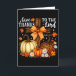 Dank Aan De Heer Kruis Pompoenen Boog Herfst  Kaart<br><div class="desc">Dank Aan De Heer Kruis Pompoenen Boog Herfstval</div>