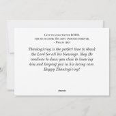 Dank aan de Heer Thanksgiving Kaart (Achterkant)