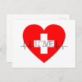 Dank aan de helden van de gezondheidswerkers briefkaart (Voorkant / Achterkant)