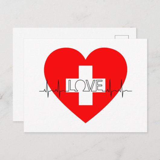 Dank aan de helden van de gezondheidswerkers briefkaart (Voorkant / Achterkant)