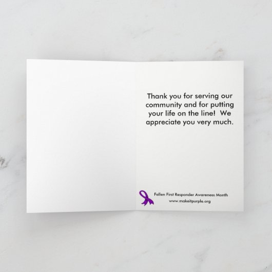 Dank aan de Kaart van de eerste reactie (Binnen)