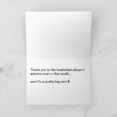 Dank aan de Kaarten van het basketbalteam (Binnen)