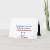 Dank aan de Kaarten van het basketbalteam (Achterkant)