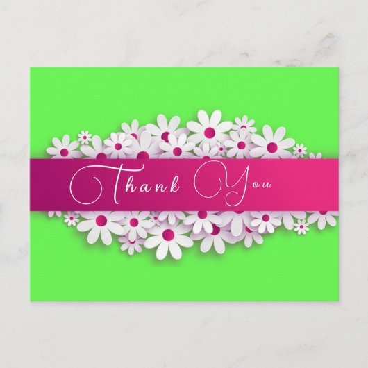 Dank aan de nieuwe klant. Briefkaart (Voorkant)