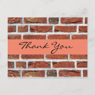 Dank aan de nieuwe klant. Briefkaart